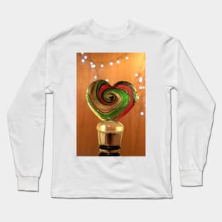 Swirling Glass Heart Long Sleeve T-Shirt